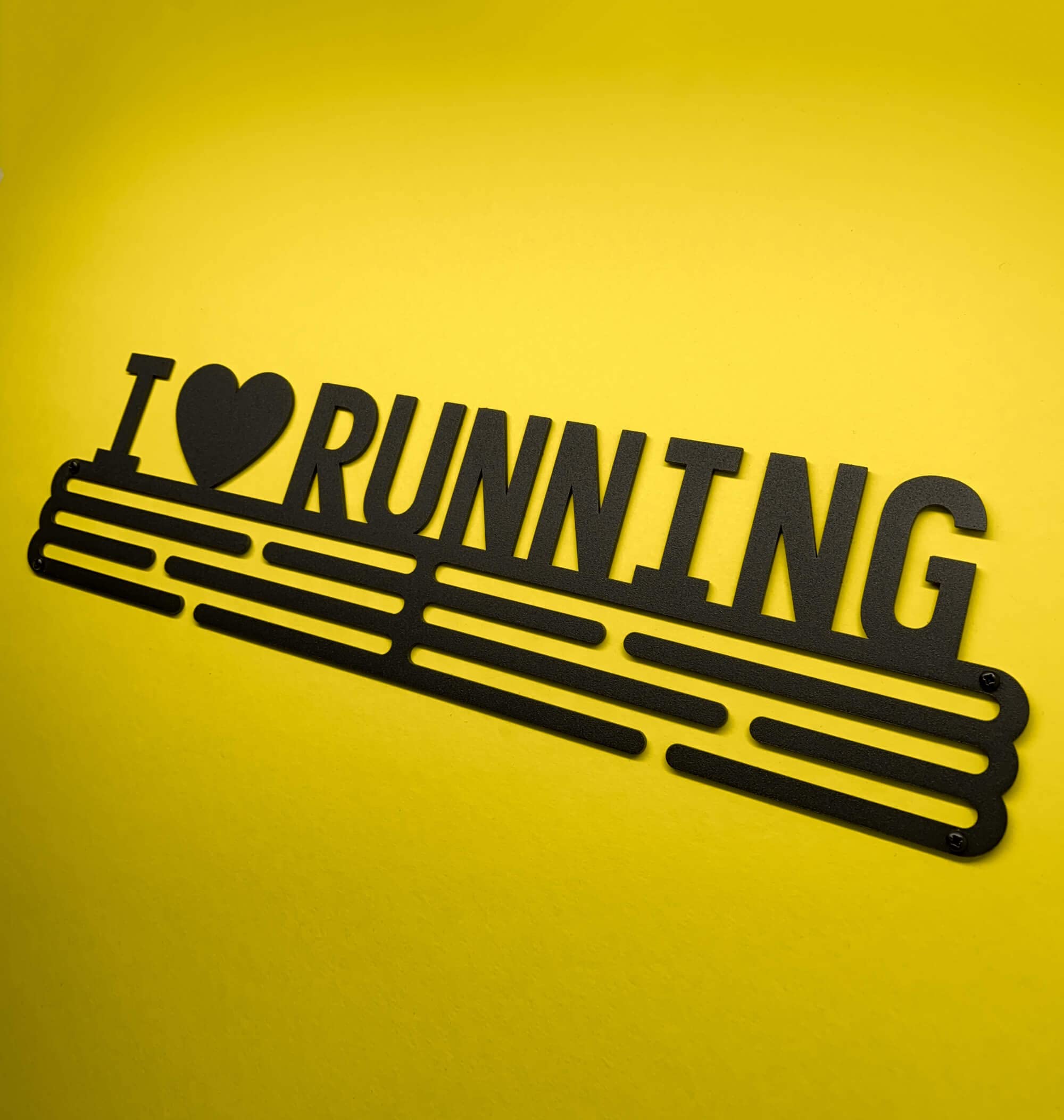 I Love Running Sport Porta Medaglie | Medal Hanger Display | Steel Medal Holder