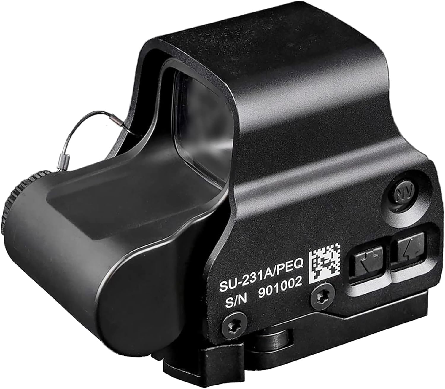 KinZon Viseur Holographique Tactique 558 - Point Rouge/Verte Réglable | Compatible Rail Picatinny 20mm | Montage Rapide | pour Fusil, Pistolet & Airsoft (Noir)