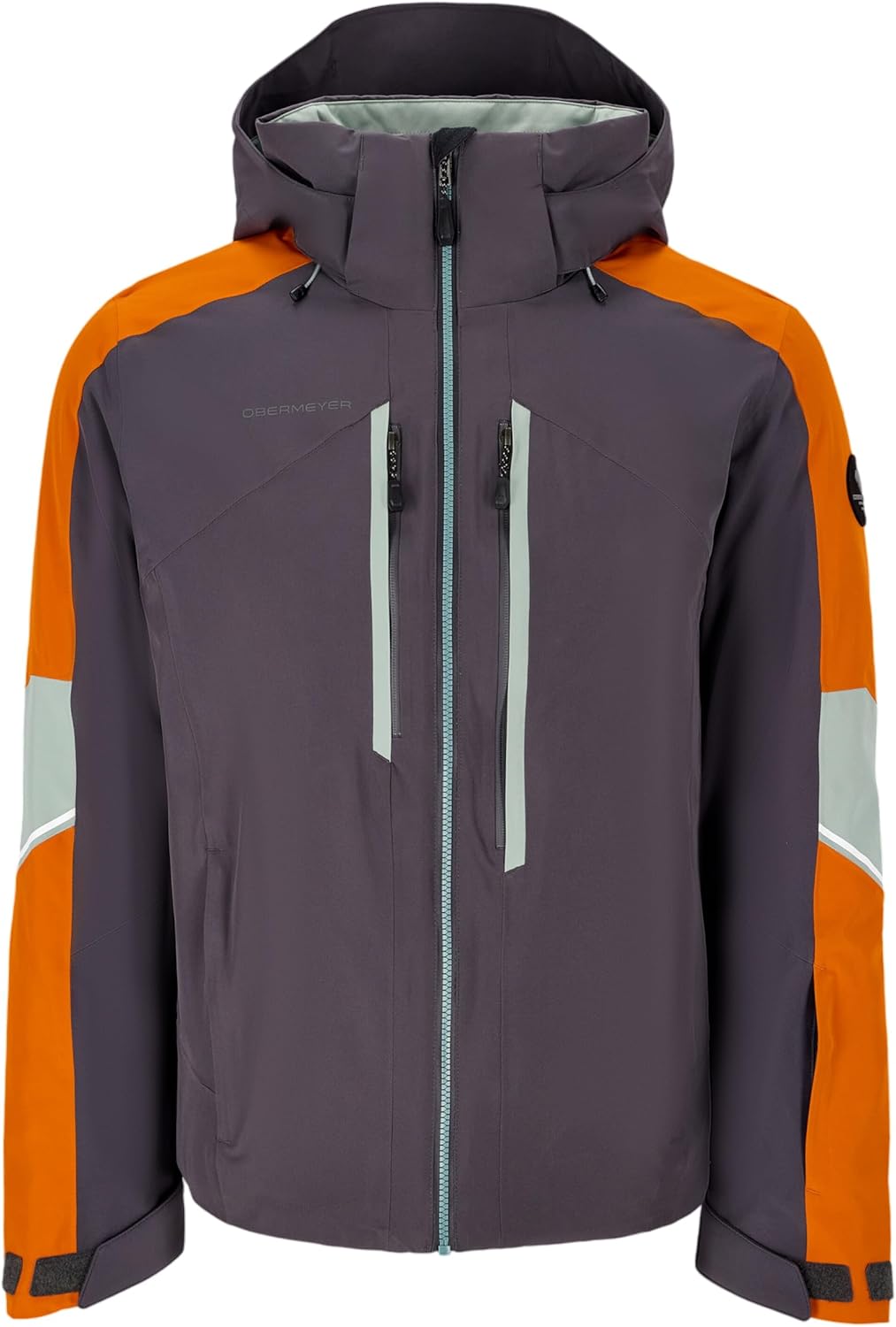 Obermeyer Mens Fall Line Ski Jacket, Waterproof Breathable 2-way Stretch and Primaloft Black Insulated