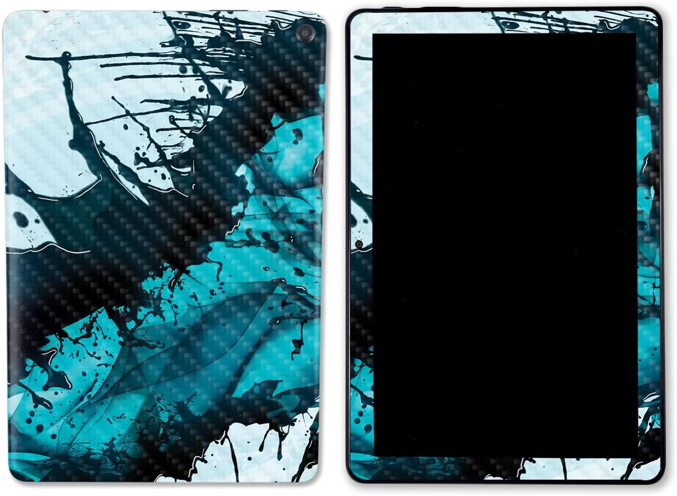 MightySkins Carbon Fiber Skin Compatible with Amazon Kindle Fire HD 10 (2023) - Wood Pastel | Protective, Durable Textured Carbon Fiber Finish | Easy to Apply & Change Styles | Made in The USA