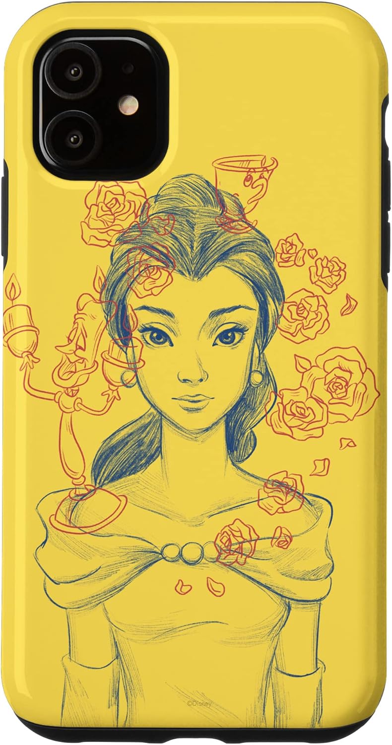 iPhone 12 Pro Max Disney Princess Belle Vintage Yellow Case