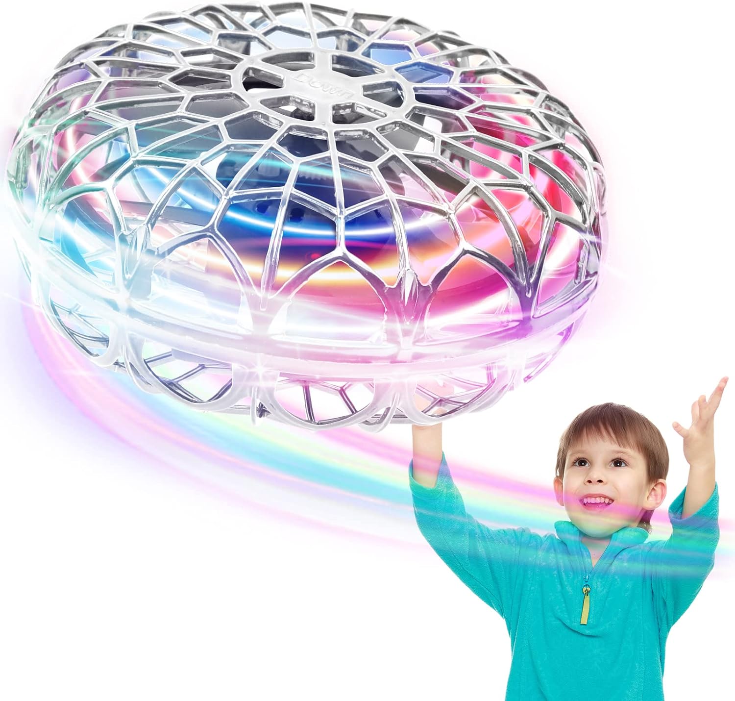 BIBIELF Flying Ball Toys Drone for Kids Hand Operated UFO Flying Toy Outdoor Indoor Kids Children Cool Toys Gifts for 6 7 8 9 10+ Years Boys Girls