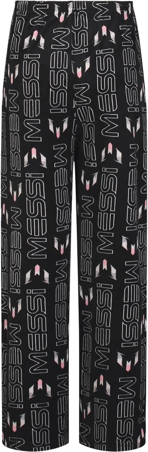 Messi unisex-child Lifestyle Long Sleep Pant, Loose-Fit Pajama Bottoms, Comfortable Sleepwear - Image 4