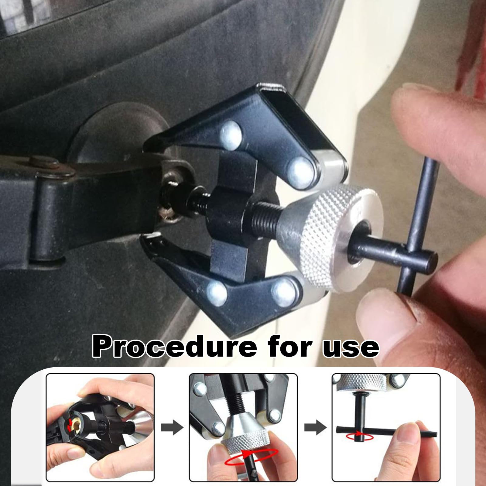 3 Pezzi Estrattore Tergicristallo Auto, Universale per Braccio del Tergicristallo, Estrattore Cuscinetti Regolabile 9-30mm Adatto per Il Settore Automobilistico Attrezzi Tergicristalli