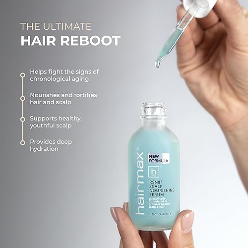 Miniatura 4 de Hairmax Suero nutritivo para el crecimiento del cabello para mujeres y hombres, promueve un cabello más grueso y fuerte con 47 aceites esenciales de