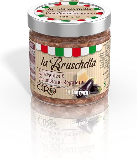Ciro BRUSCHETTA AUBERGINE TOMATE PARMESAN 180 G - 1