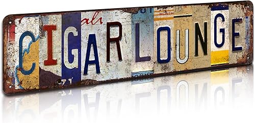 Miniatura 13 de Letrero de metal retro con texto en inglés «The 19th Hole – Arte de pared rústico con temática de golf vintage para bar, cueva de hombre, garaje,