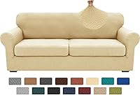 Vista 70 de XINEAGE - Fundas para sofá de 3 piezas, para sofá de 2 cojines extragrandes, funda súper elástica para sofá de 2 asientos, funda universal para sofá
