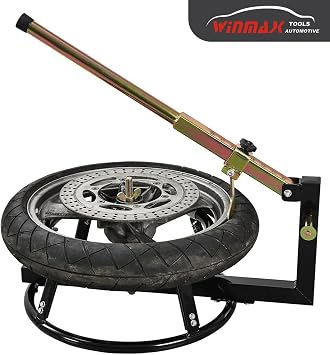 Tire Change Stand for 16 to 21 Tires, Portable Motorcycle Tire Changing Stand With Adjustable Bead Breaker Lever