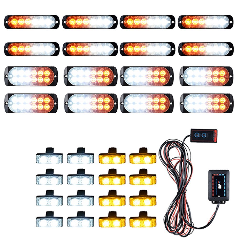 のキャンセ Astra Depot Combo Amber White and Amber 47 inch (8LED Emergency