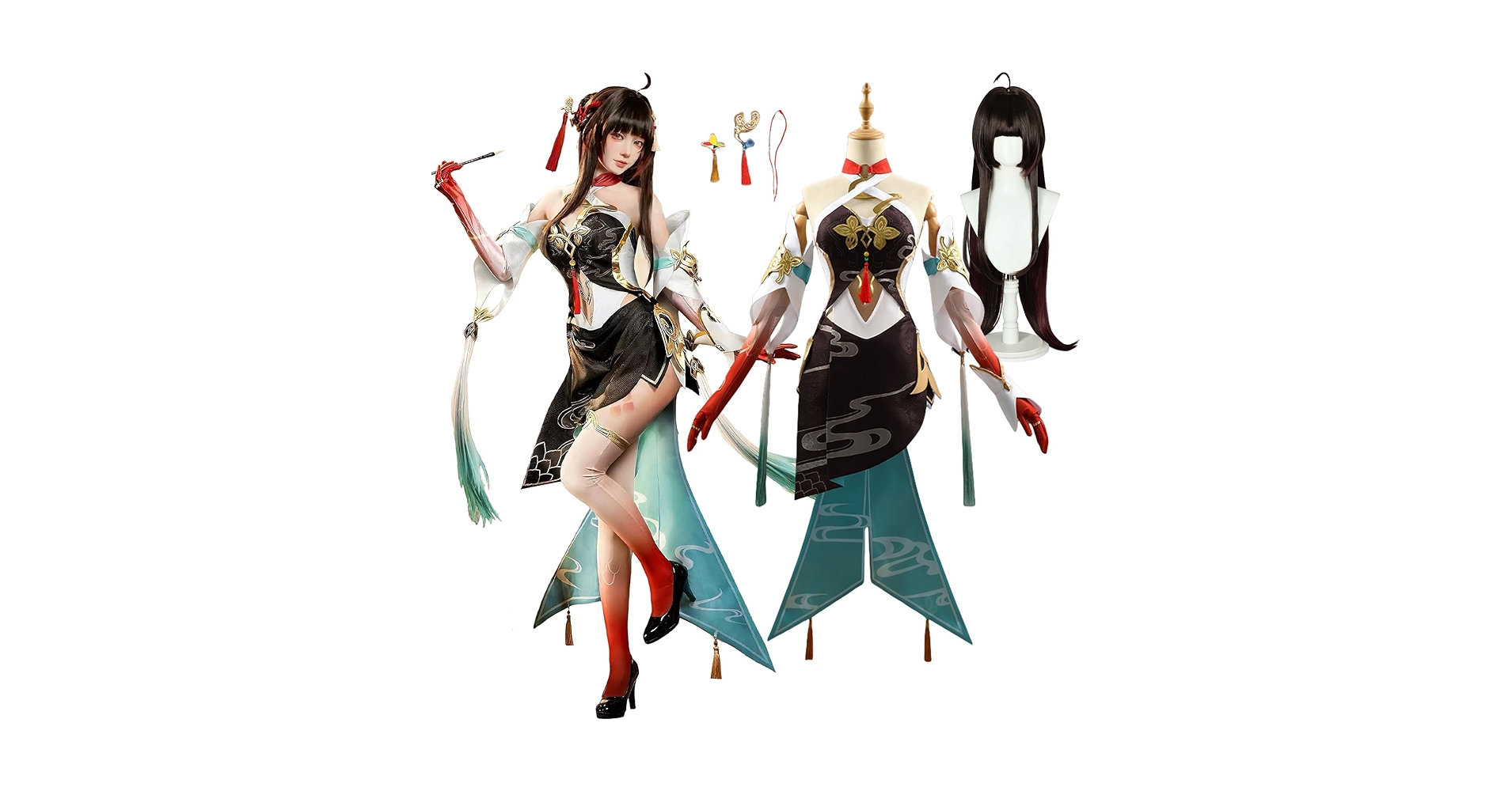 Amazon.co.jp: 崩壊スターレイル コスプレ 霊砂 コスプレ衣装 髪