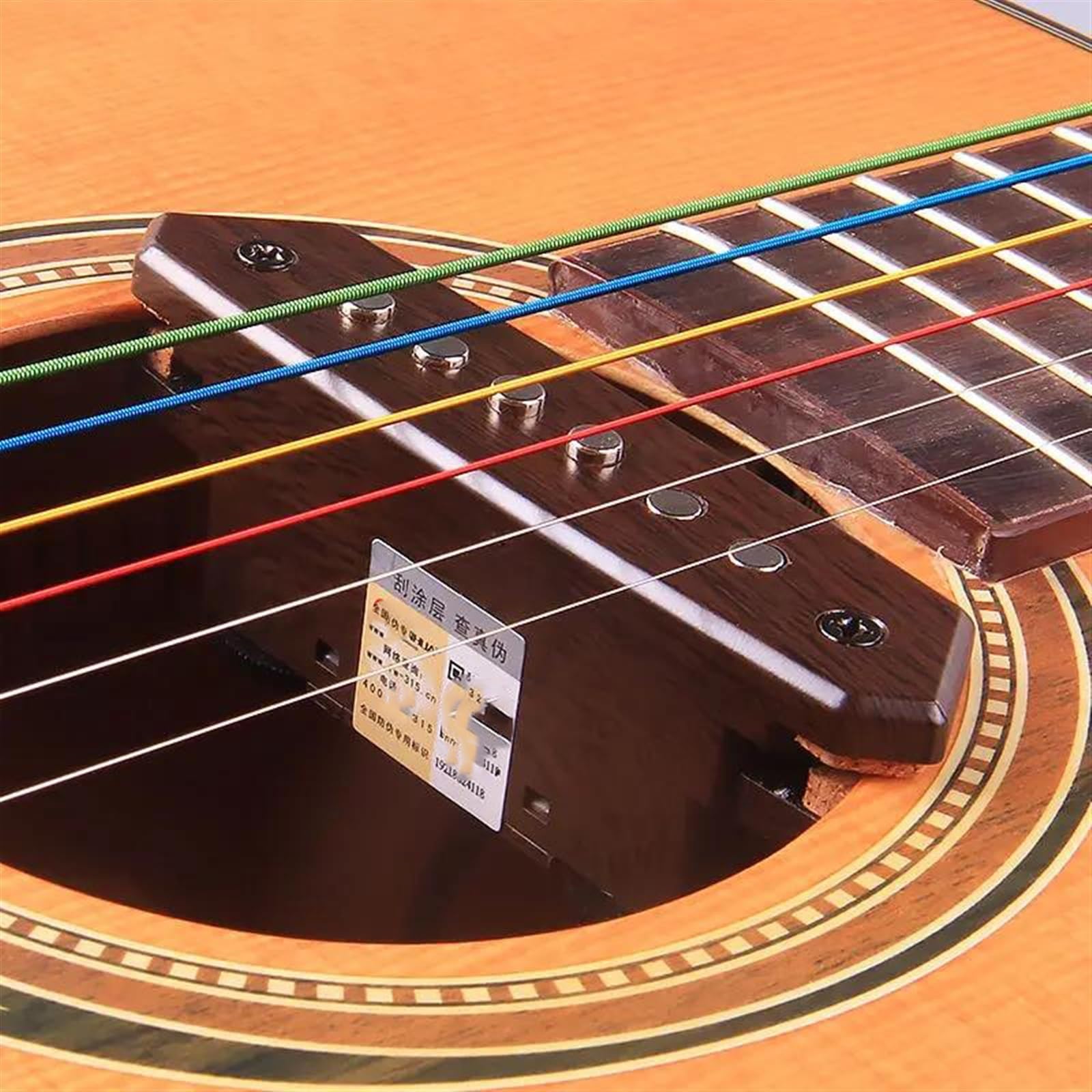 Pickup per strumenti ad arco Pickup Per Chitarra Preamplificatore Con Piezoelettrico Evitare L'apertura Di Accessori Per Pickup Per Fori Sonori Per Basso Acustico Da 39-42 Pollici