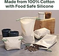 Vista 3 de Food Huggers Almacenamiento sostenible de café Bolsa de frijoles a granel Respetuoso con el medio ambiente, cero residuos Sin BPA Silicona