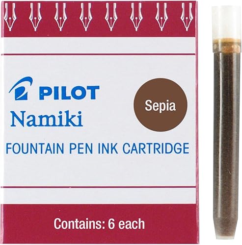 Cartucho de tinta de pluma estilográfica Pilot Namiki IC50, Sepia