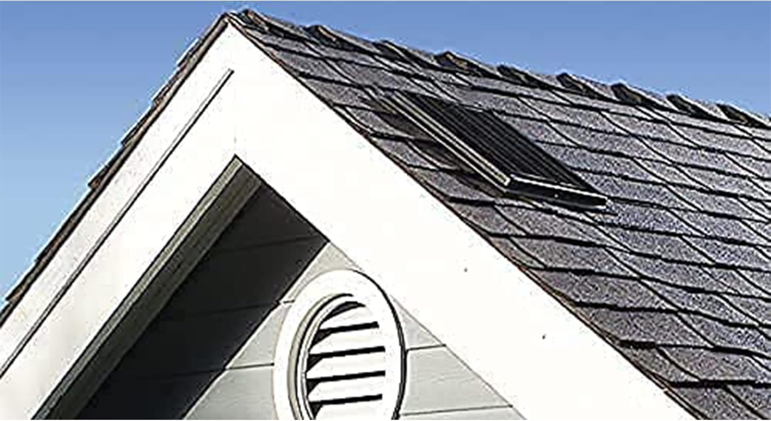 Amtrak Solar 12-Inch Solar Attic Fan with Thermostat – Quiet Waterproof Vent for Garage, Attic, Greenhouse – Plug & Play Cooling System – High-Efficiency Monocrystalline Panel – Made in USA