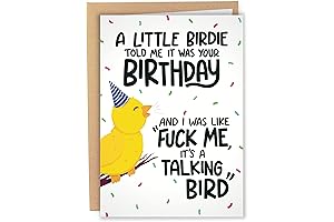21st Birthday Card for Men Women - Little Birdie Told Me It...