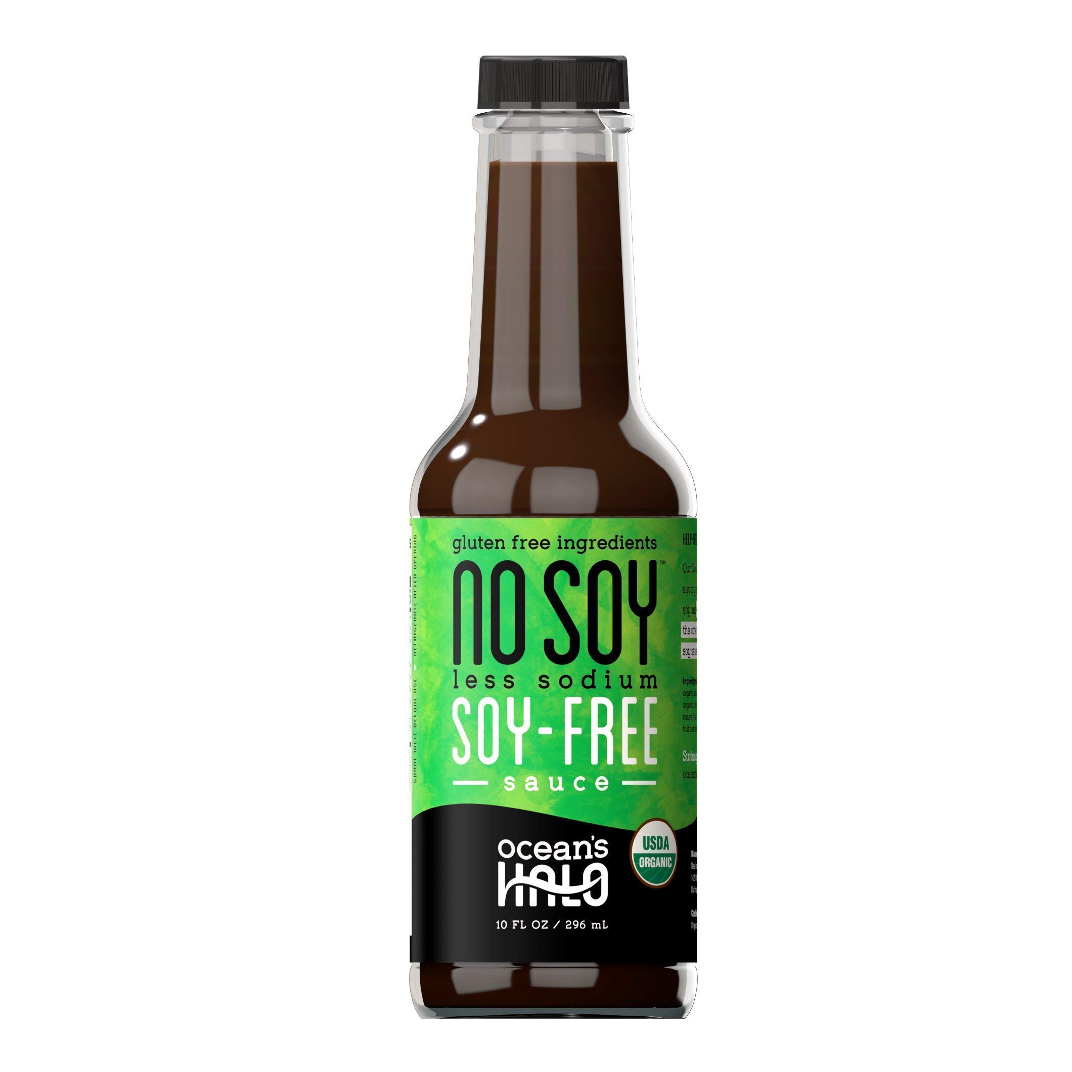 2 botellas de salsa Less Sodium NoSoy (sin soja) por Ocean's Halo