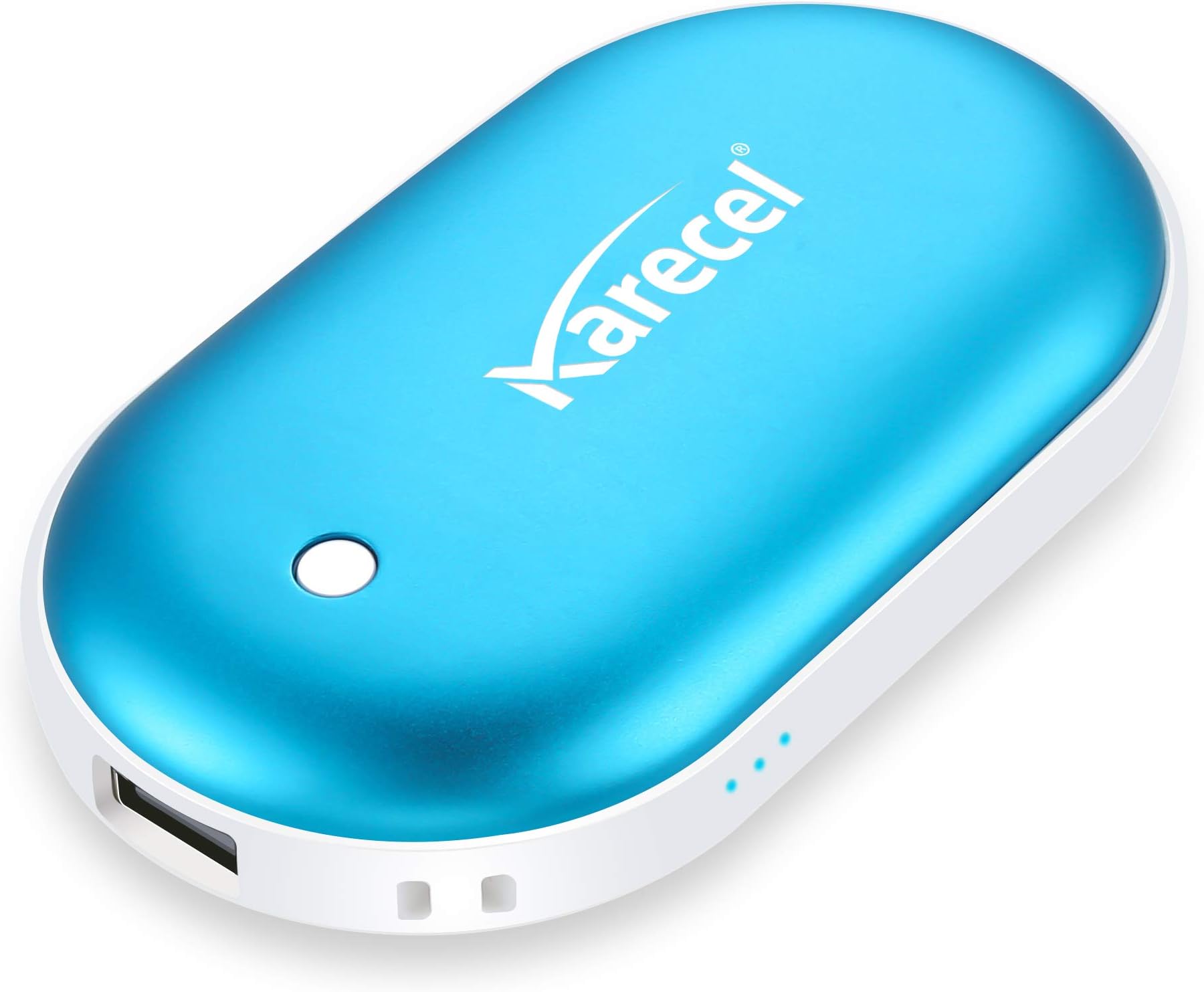 Karecel Rechargeable Hand Warmer, 5200mAh Double-Sided 4-inch Full-Surface Heat Electric Hand Warmer, Up to 11Hrs, Portable Handwarmer Pocket Heater, Tech Gifts for Men Women, Winter Essentials