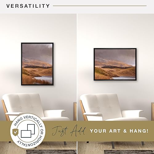 Miniatura 8 de MCS Gallery Foundation - Marco de póster, marco de fotos para arte de pared, negro, 18 x 24 pulgadas, individual