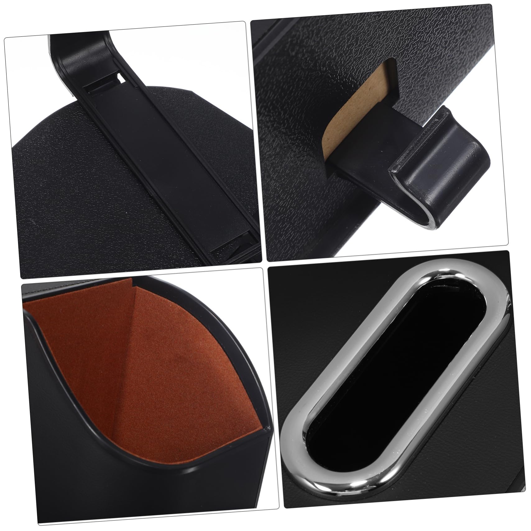 Cabilock Organizador para Asiento Trasero de Coche Caja de Almacenamiento de Artificial Portavasos Instalación Compartimentos Multiples Duradero Accesorios para Automóvil