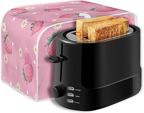 Miniatura 7 de Cubierta para tostadora de fresas, cubierta antipolvo para tostadora, cubierta de protección para tostadora de microondas rosa para la mayoría de