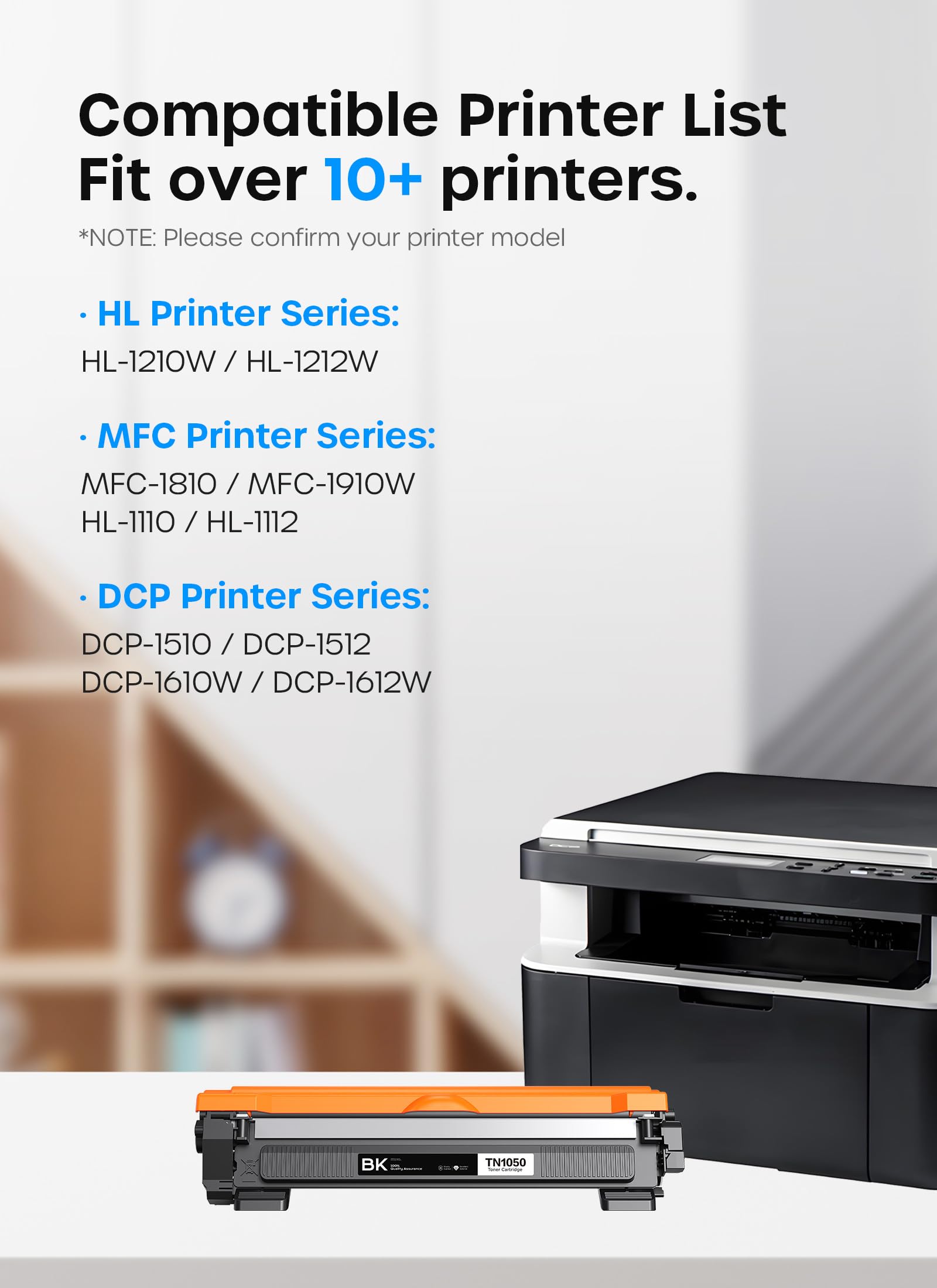 Timink 2-Pack TN1050 TN-1050 Toner Compatibili per Brother TN1050 per Brother HL-1210W DCP-1612W MFC-1910W DCP-1610W HL-1212W HL-1110 DCP-1510 DCP-1512 DCP-1610 MFC-1810(2 Nero)