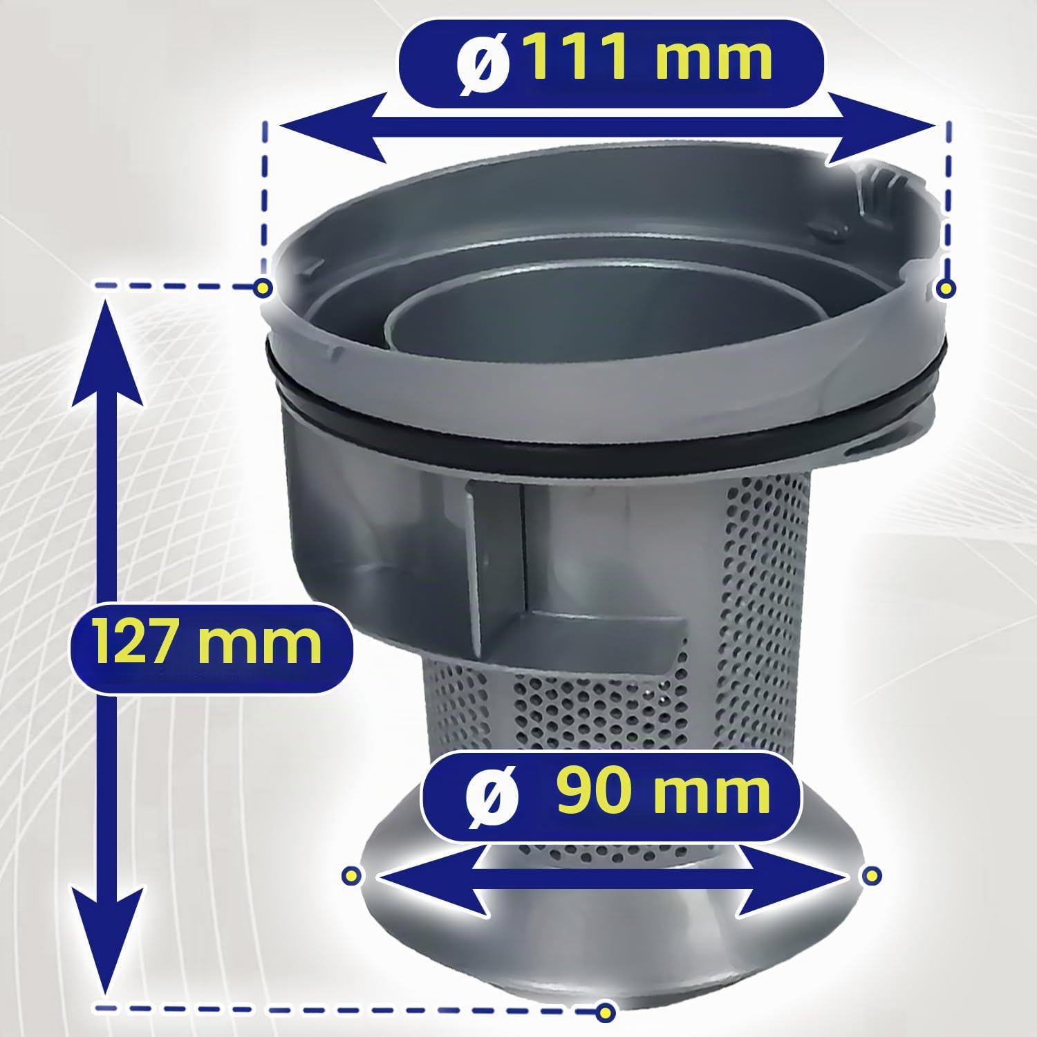 Maille Filtre pour Aspirateur Balai sans Fil avec le Code Original SS-2230002827 pour Rowenta pour Tefal Xforce Flex - MONTERAL