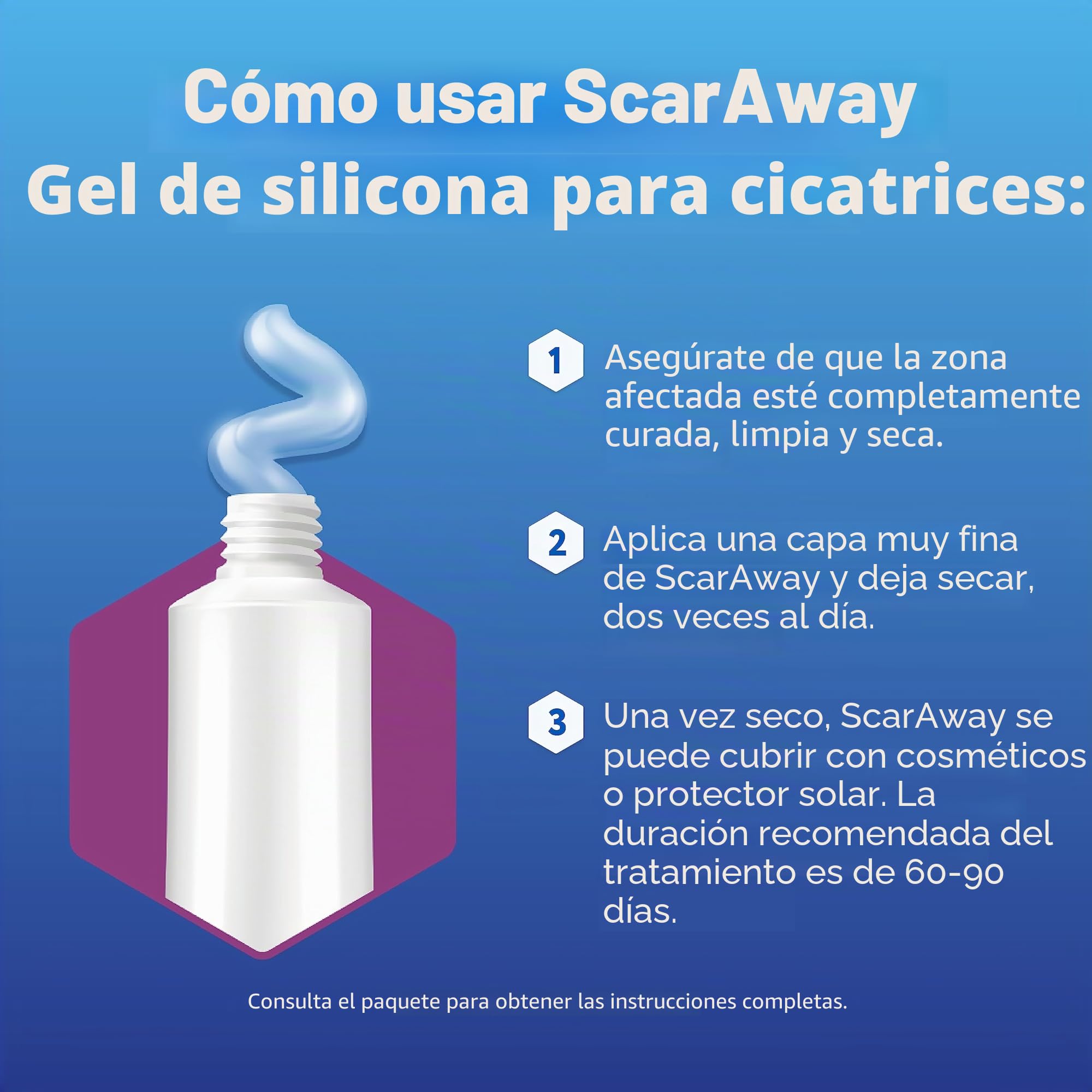 ScarAway Advanced Formula Scar Gel 100% Silicone for Scars 0.35 oz by ScarAway
