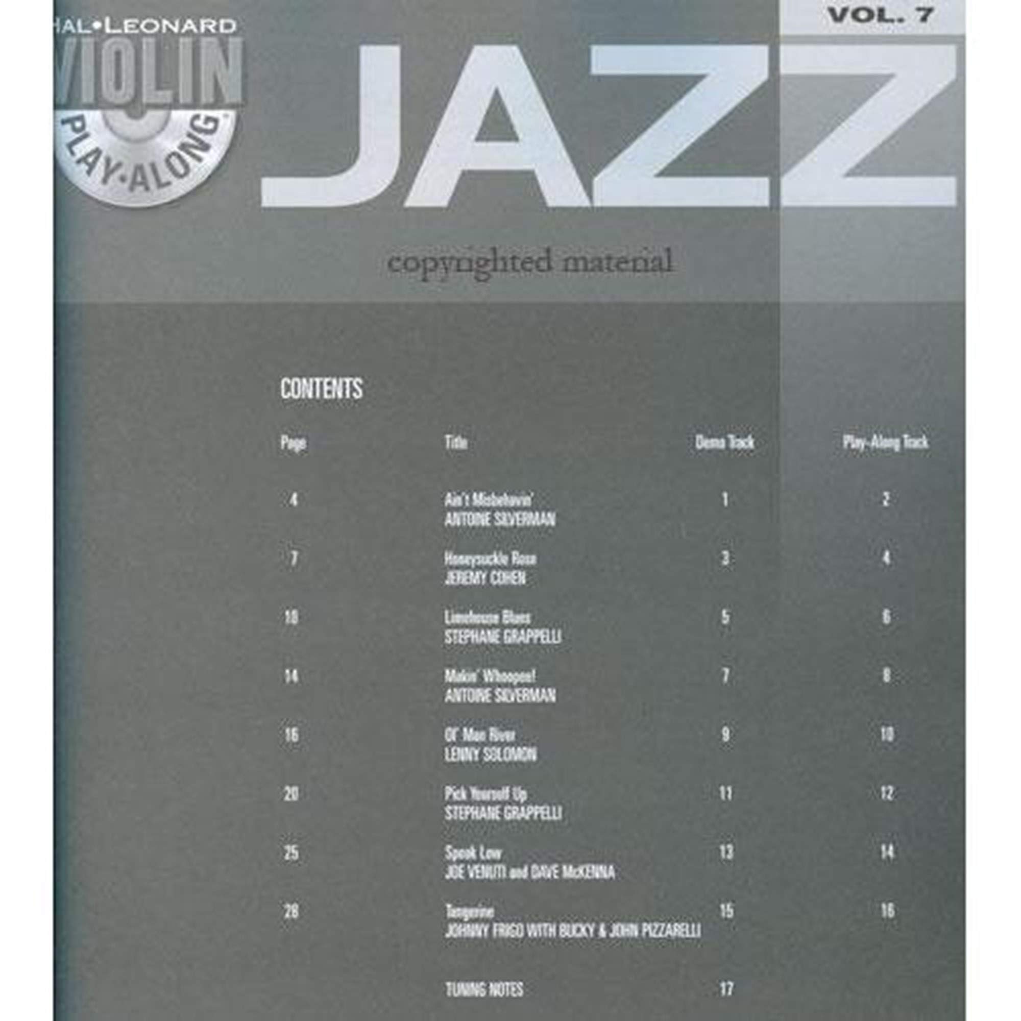 Jazz Violin Play-Along Volume 7 - Book/Online Audio (Violin Play-Along, 7) - Image 2