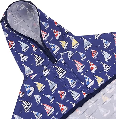 Miniatura 97 de HDE Dog Raincoat Jacket Reflective Adjustable Hooded Pet Poncho Rain Coat with Leash Hole for Small to X-Large Dogs Camo - S