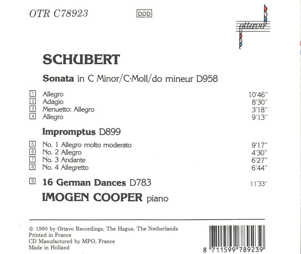 輸CD クーパー／「シューベルト最後の6年 1823-1828」全6枚 輸CD