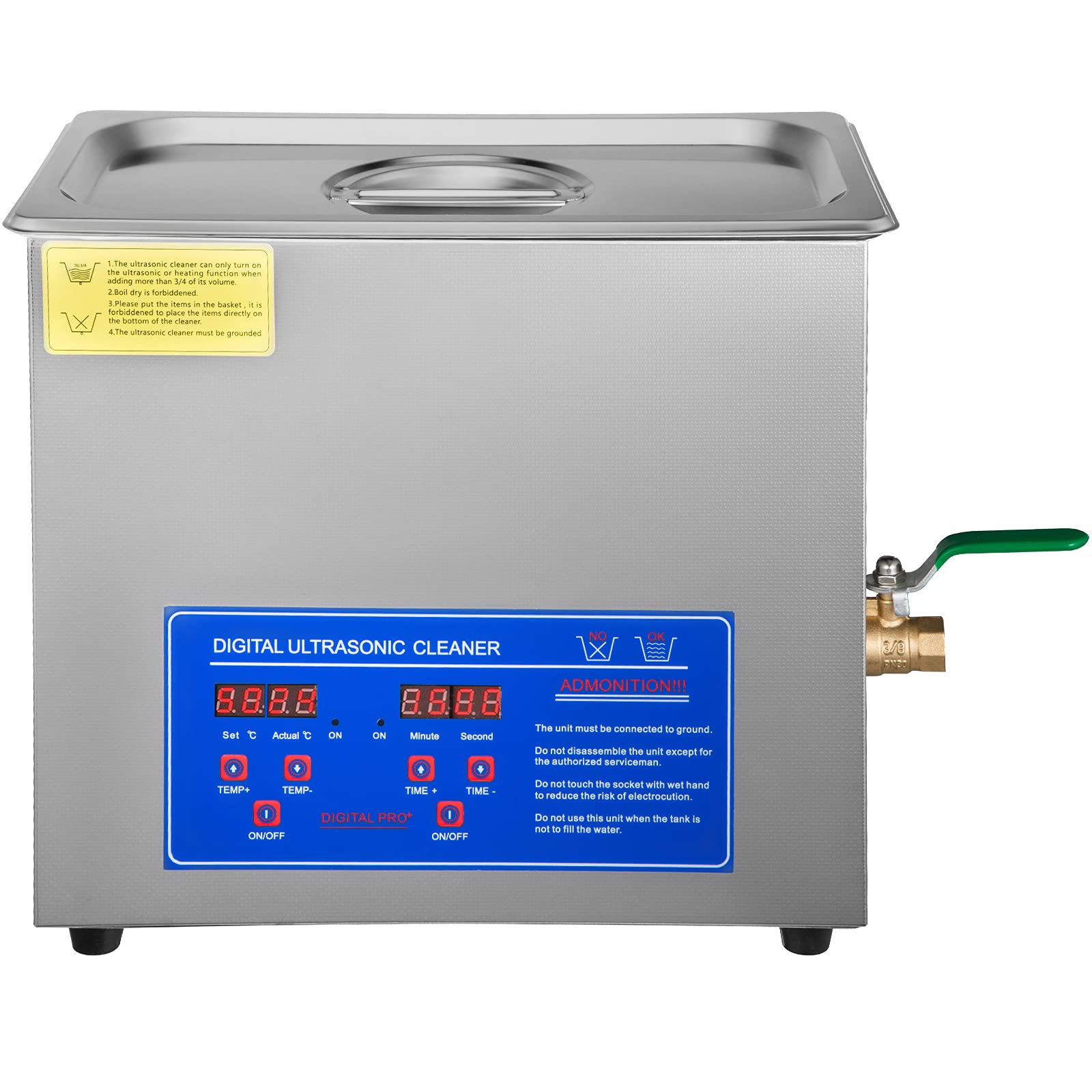 Moh 6L Limpiador ultrasónico profesional, Limpiador ultrasónico, Limpiador digital Pantalla ultrasónica (6L), Limpiador Ultrasónico Digital 6L