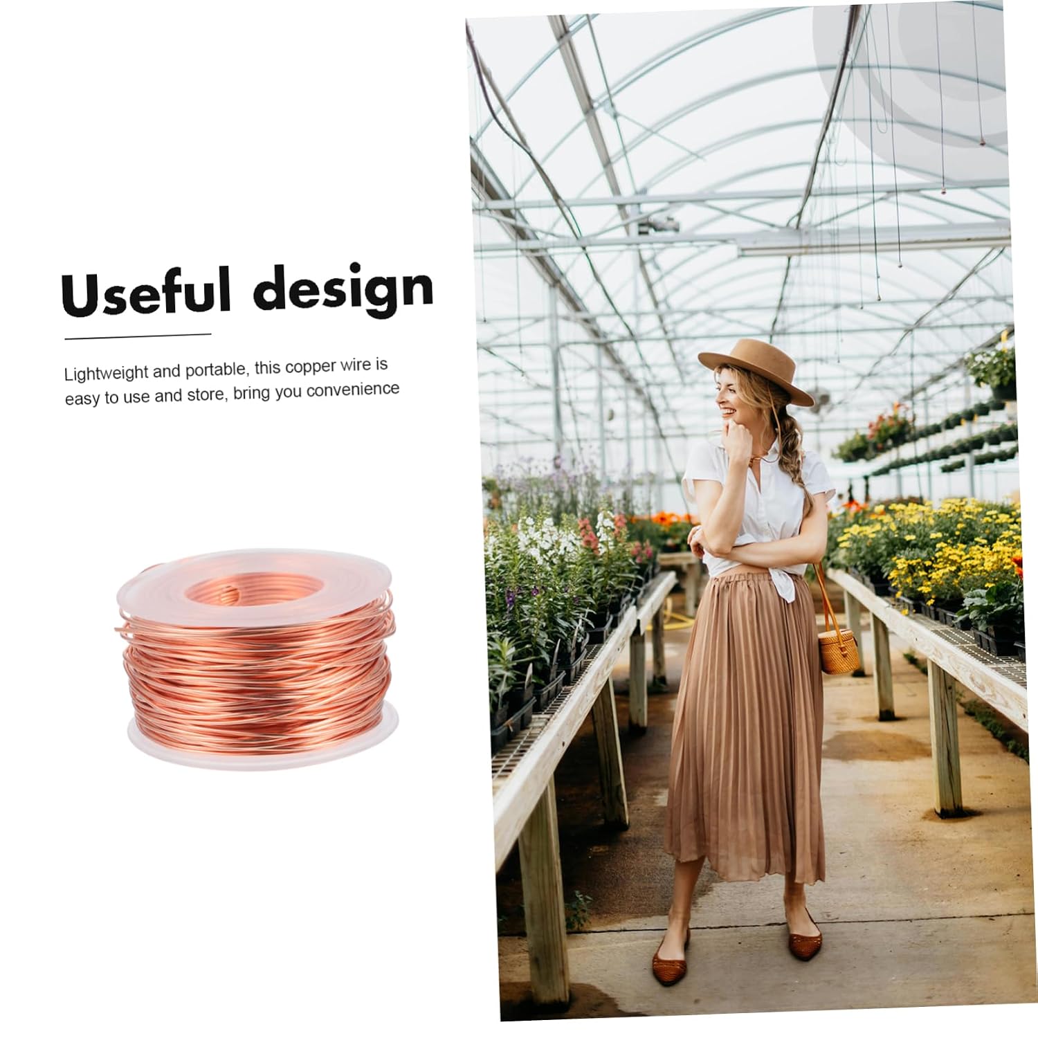 40m Pure Copper Wire Pile for Plants Electroculture Gardening Antenna DIY Strong Garden Cable
