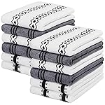 HOMEXCEL Microfiber Cleaning Cloth, Kitchen Towels 12 Pack, Lint Free, Scratch-Free, Highly Absorbent, Reusable Dish Towels for Kitchen and Household