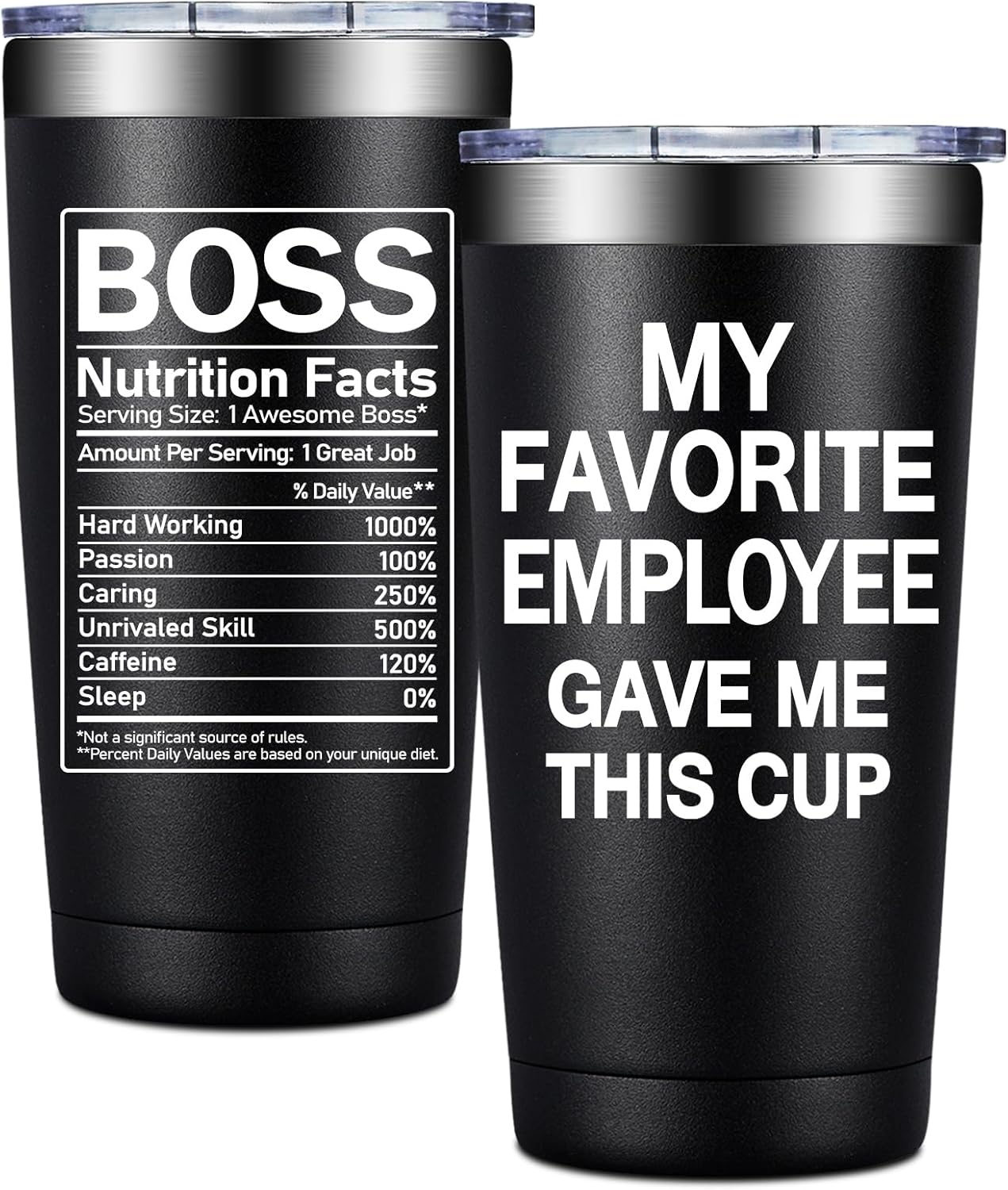 BIRGILT My Favorite Employee Gave Me This Cup - Funny Boss Gifts from Employee - Bosses Day Gifts for Men, Women - Birthday Christmas Appreciation Gift for Supervisor, Leader, Employer - 20oz Tumbler