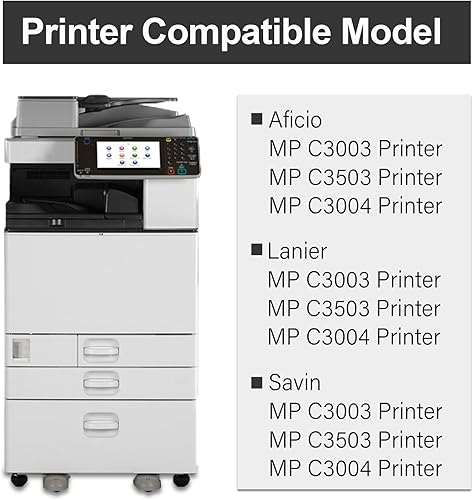 Miniatura 2 de LOVPAIN MP C3503 C3003 - Cartucho de tóner magenta (paquete de 1 unidad) Cartucho de tóner Bispe de alto rendimiento 841815 de repuesto para