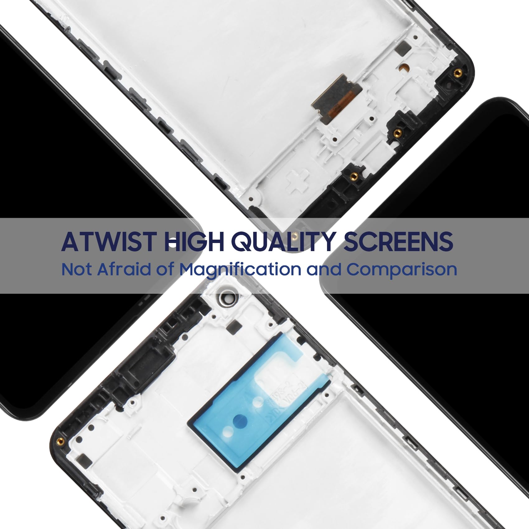 per Schermo Samsung Galaxy A21s A217 SM-A217F LCD Display Touch Screen Digitizer Vetro Replacement Ricambio per Galaxy A21S LCD Assembly (Nero con cornice)