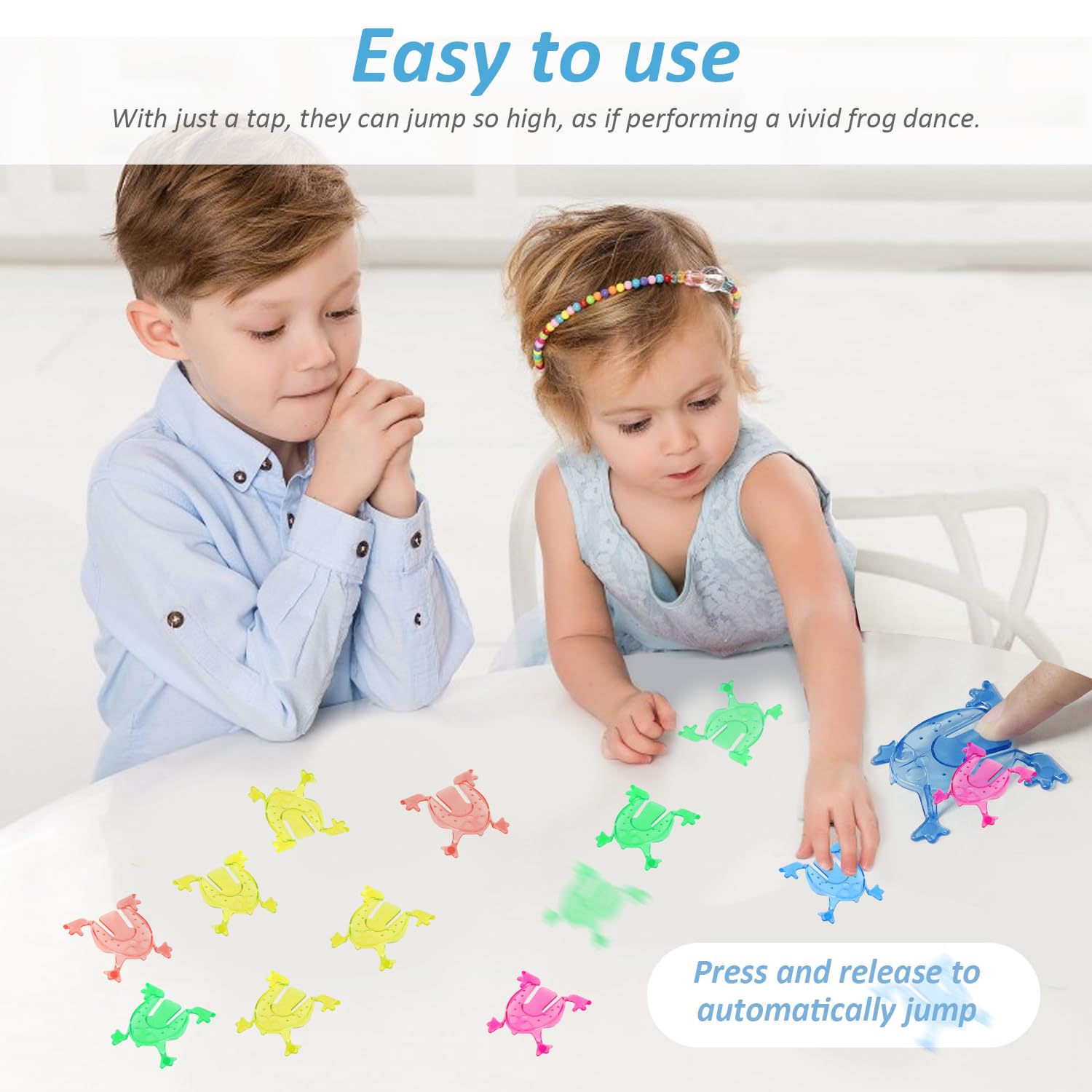 40 Pezzi di Rane Che Saltano, Giocattoli Che Saltano, Mini Giocattoli di Rana, Giochi Genitore-Figlio, Forniture per Feste per Bambini (Colori Casuali).