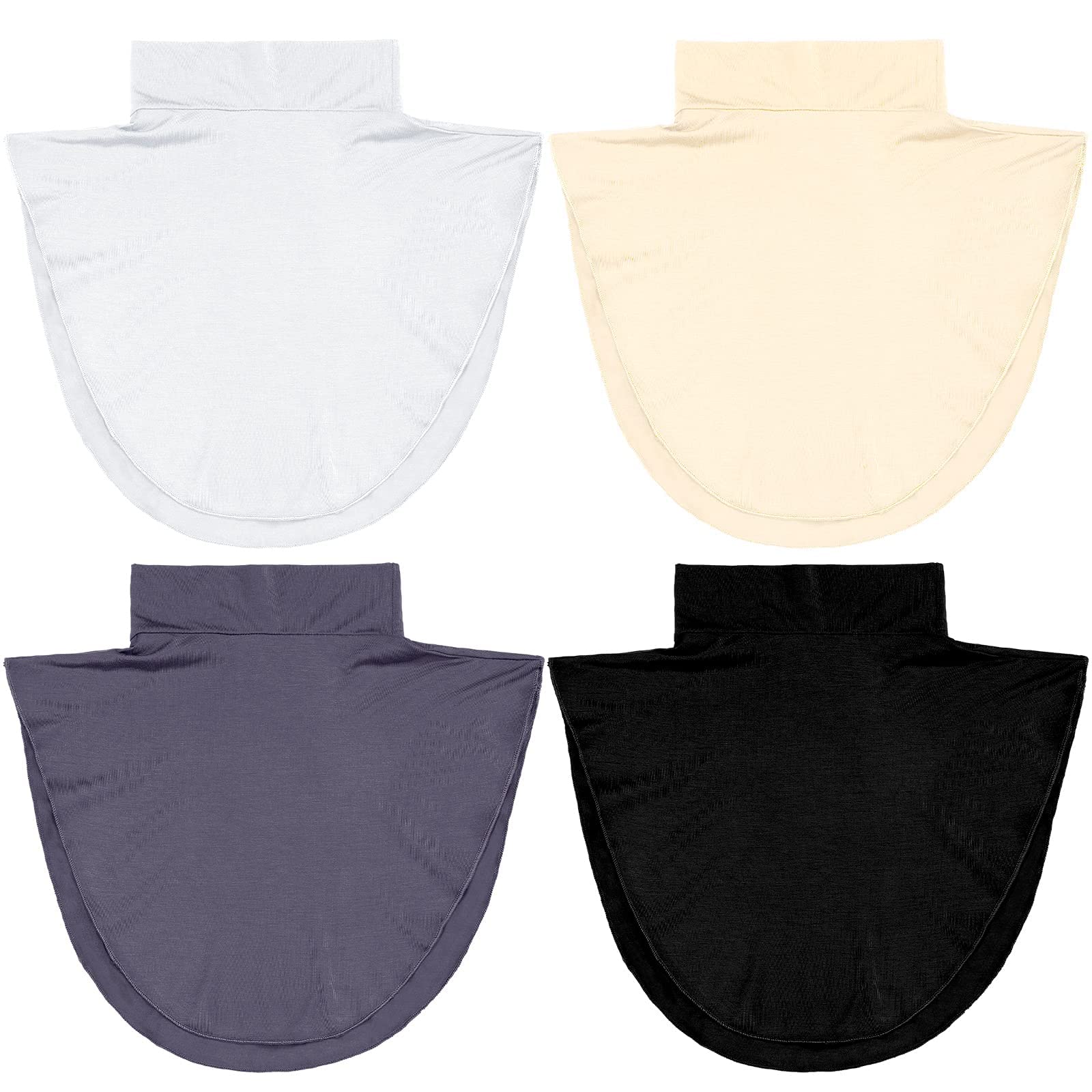 4 Pcs Fake Collar Detachable Turtleneck