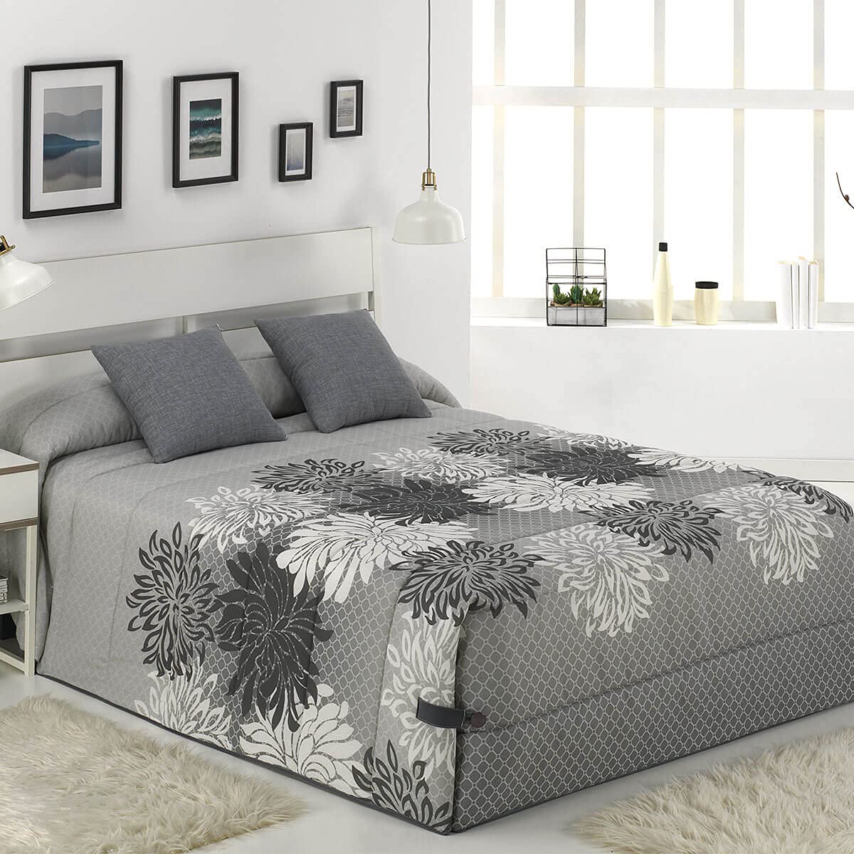 Lanovenanube Conforter Dalia - Cama 90 cm - Color Gris