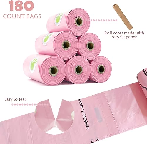 Miniatura 3 de Soporte para bolsas de excremento de perro con linterna LED, dispensador de bolsas de basura para mascotas para correa, contenedor de bolsas para