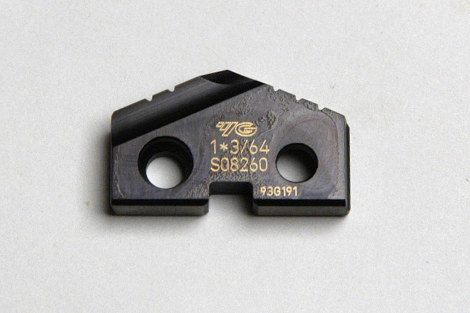 1-3/64 (1.0468) Diameter Spade Drill Insert, T15, TIALN Coated Series 2TA