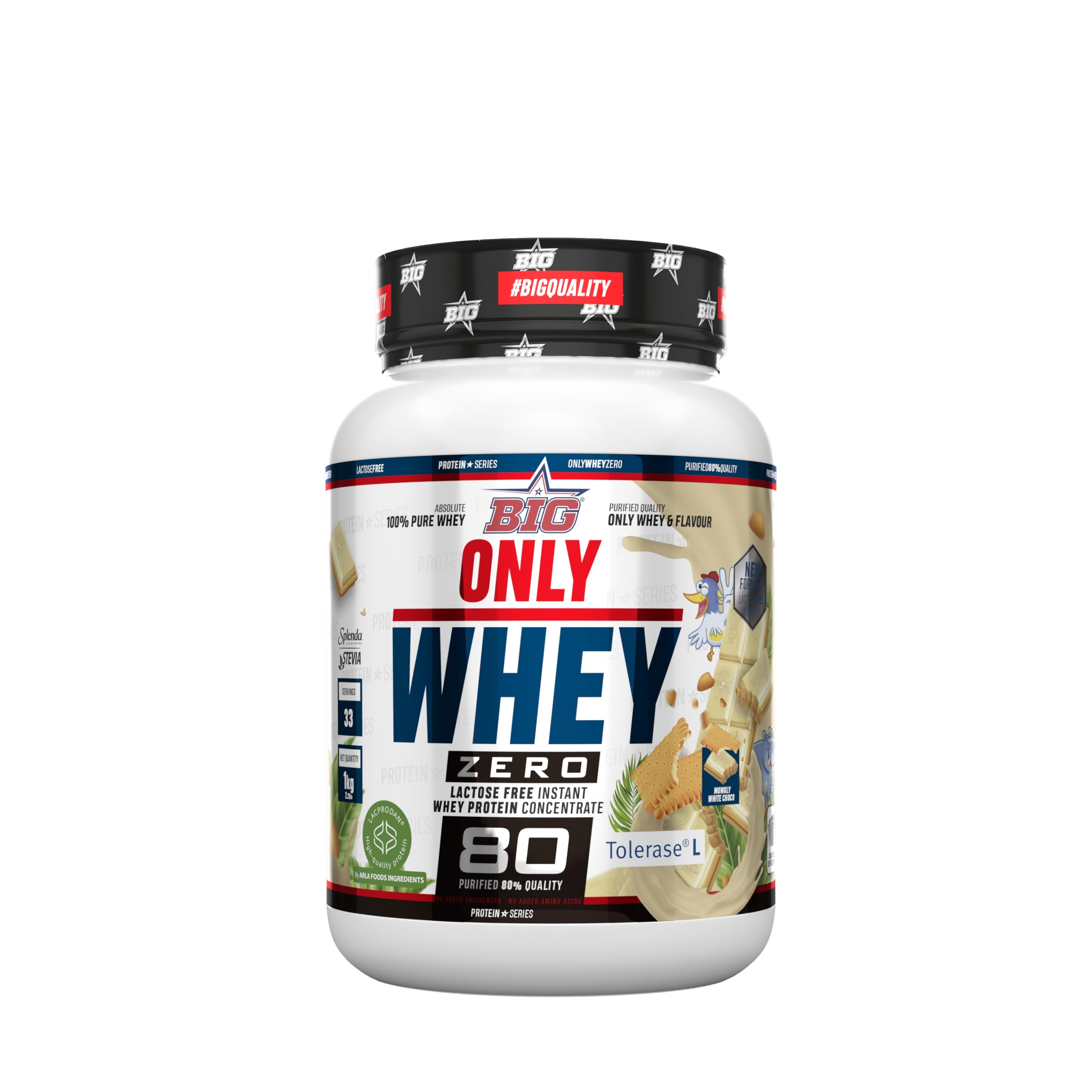 BIG - Proteinas Whey - Proteina en Polvo para Desarrollo de Masa Muscular y Recuperación - Materia Prima Premium - Whey Protein Sin Lactosa, Sin Azúcar, Sin Grumos (1Kg, Cacaolat) — view 25