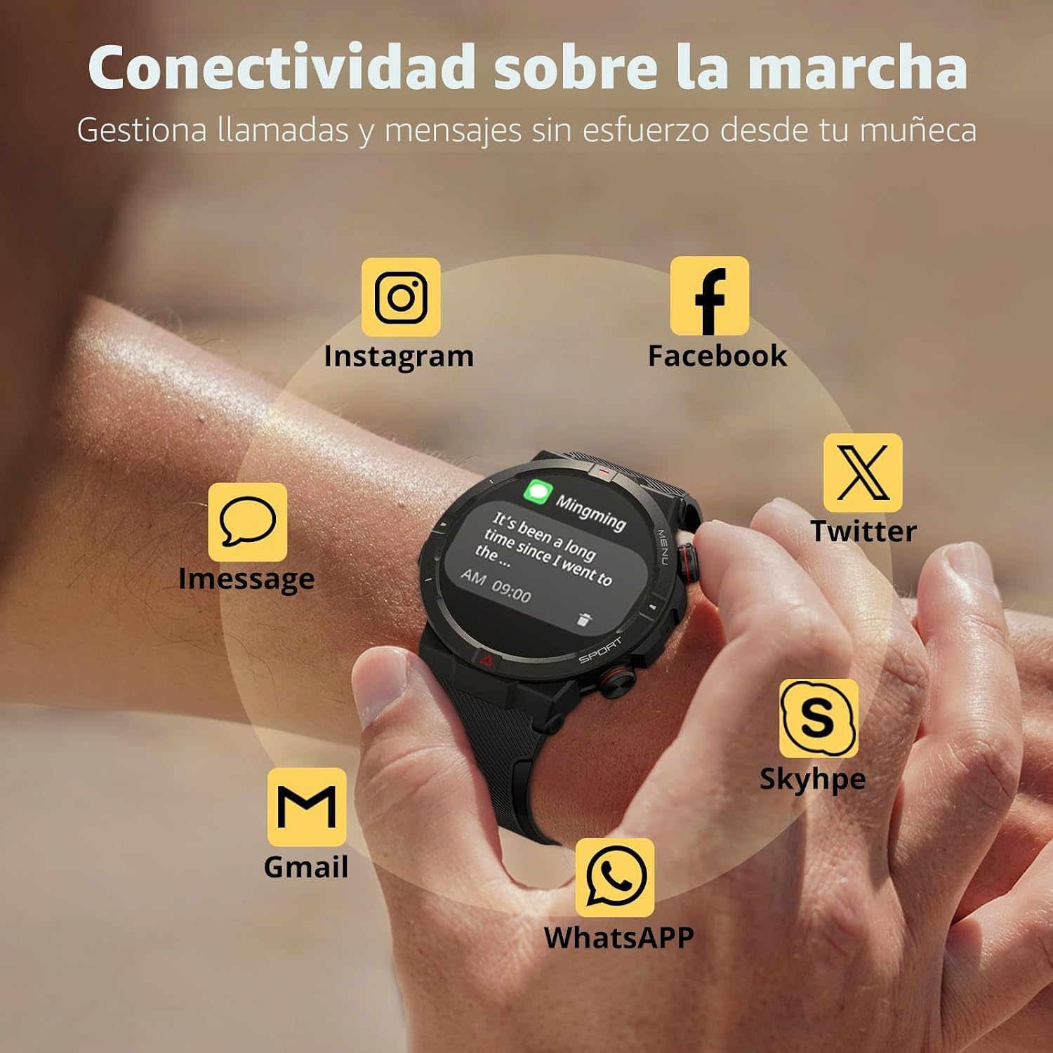 AKAGEAR Reloj Inteligente para Hombre y Mujer(N29) 5