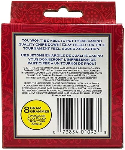 Miniatura 2 de Bicycle Fichas de póquer de arcilla 8G 50Count 8G Fichas de póquer de arcilla, 50 unidades