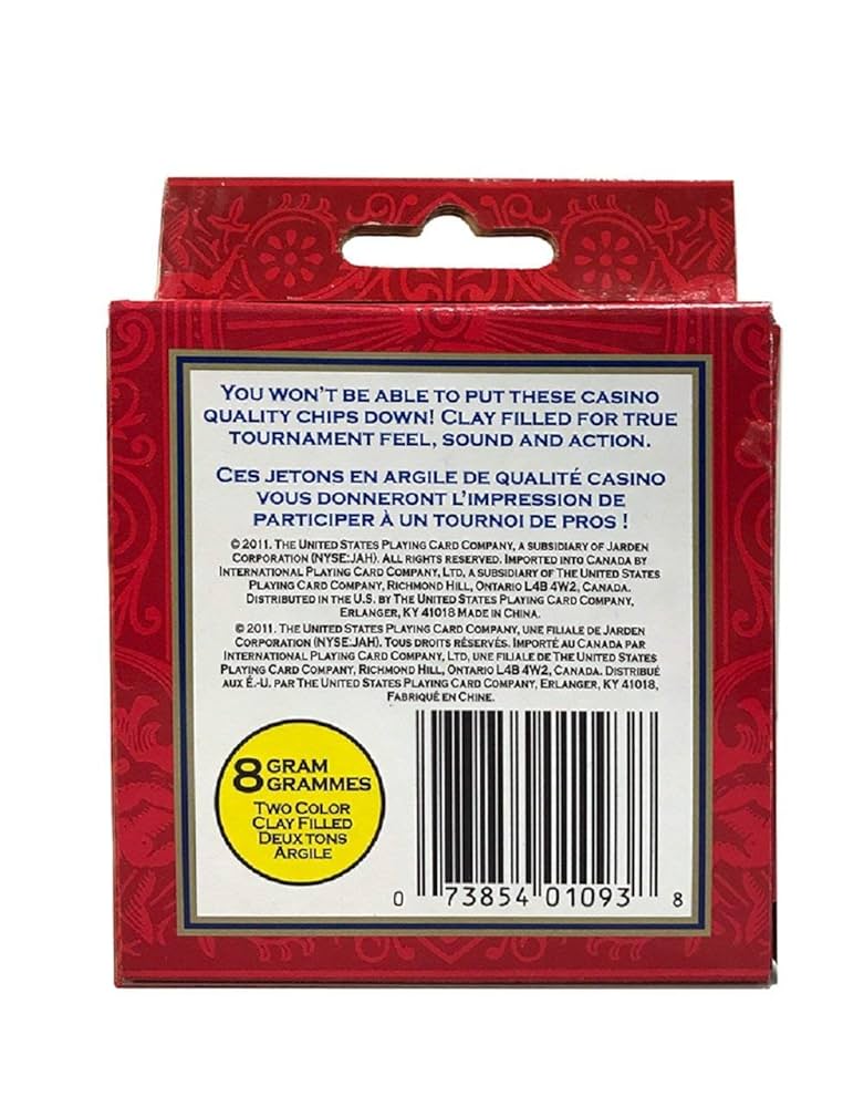 Amazon.com : Bicycle 8G 50Count Clay Poker Chips 8G Clay