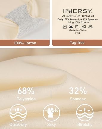 INNERSY Seamless Knickers for Women High Waisted Ladies Full Briefs 4 Pack