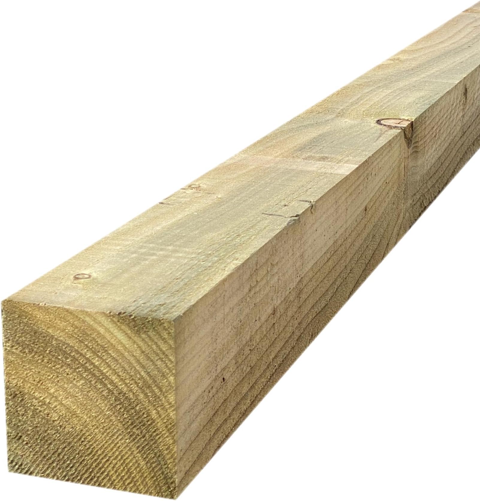 Pressure-Treated Square wooden post Gate or Fence posts garden timber wood 6ft 1.8m x 75mm x 75mm, Timber Fencing Post 3" x 3" fence posts, 6ft (180cm) Wooden Post