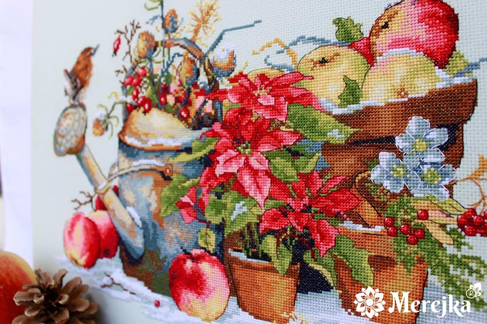Merejka Counted Cross Stitch Kit December