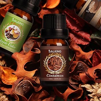 SALKING Autumn Fragrance Oils, Premium Fall Essential Oils Set for Diffuser